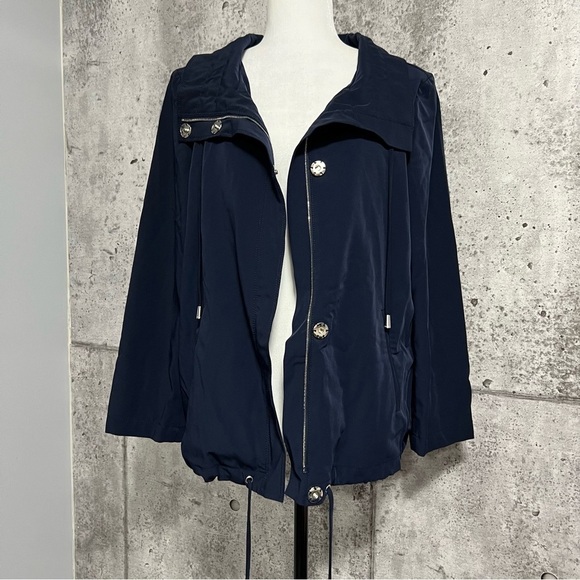 st. John Navy Blue Full Zip Jacket (no hood) - Picture 2 of 15